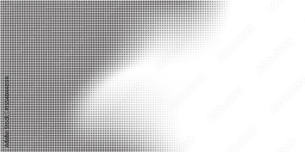 Aufkleber transparent vector gradient blue color halftone background staggered dots pattern modern dotted