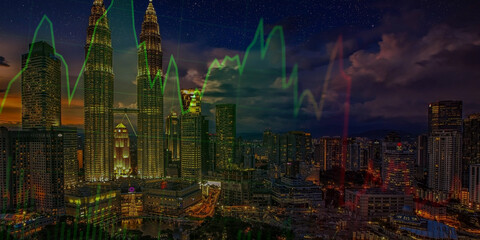 hong kong skyline at sunset sydney skyline at night