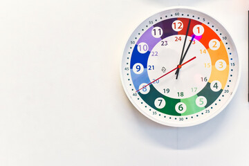 clock on a wall