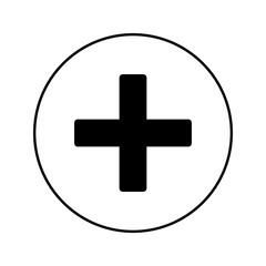  increase icon white on backgound