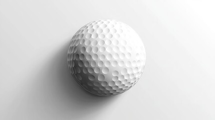 golf ball on white background