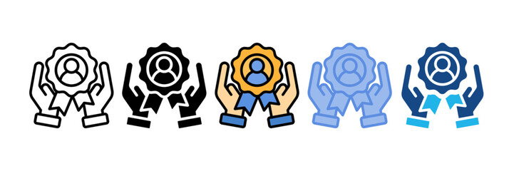 Customer Loyalty Icon Element For Design