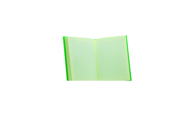Green composition ,note, notebook, memo, journal, planner, task, agenda, isolated on white background png