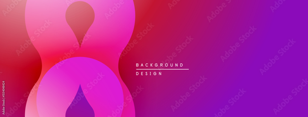 Poster abstract gradient background. pink, purple hues blend smoothly. modern design element for digital pr