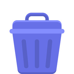 Trash Bin Icon – Minimalist Vector Symbol for Delete, Remove, and Waste Management

