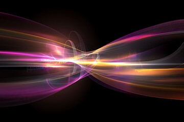 Abstract light streaks with vibrant colors creating a dynamic and modern background design