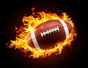 Fiery football in flames (1)