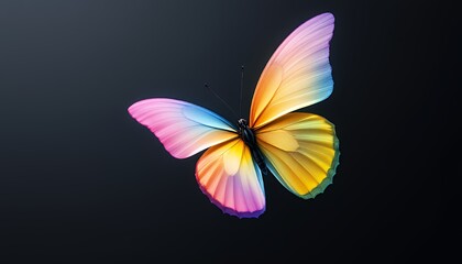A colorful butterfly showcasing vibrant hues and delicate wings.