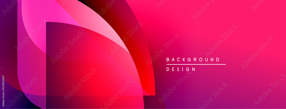Aufkleber abstract vibrant design. pink, red hues blend, creating dynamic layers. text reads background design