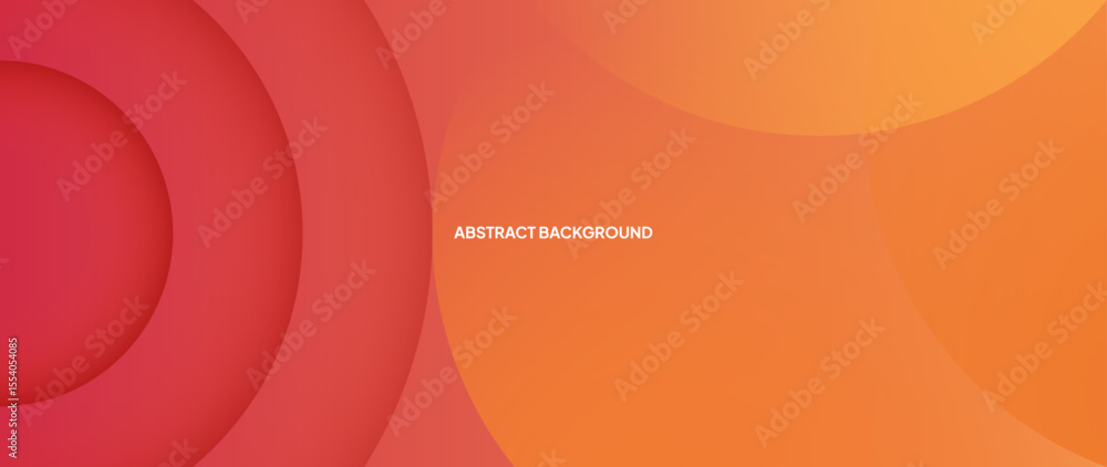 Poster Abstract gradation background with overlapping circle patterns with unique and beautiful colors. Color gradation that creates a 3d impression.