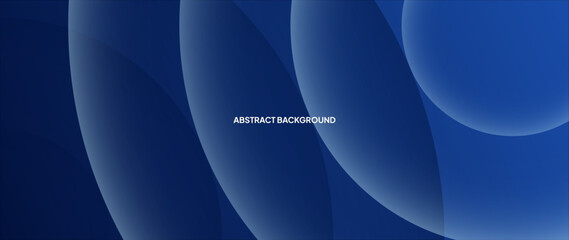 Blue abstract background with 3d abstract geometry objects. Vector template for digital lux business banner, contemporary formal invitation, luxury voucher