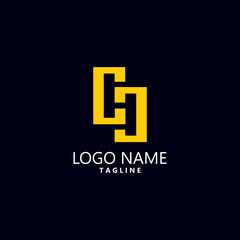 initial CHC logo design vector