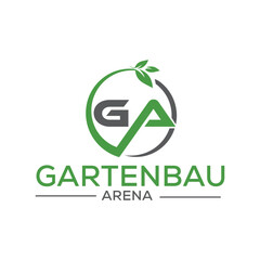 Modern and clean GA Green logo design symbolizing sustainability, growth, and eco-conscious innovation. Perfect for green energy companies, organic brands, and environmental services.
