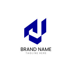 initial J based sport logo design vector