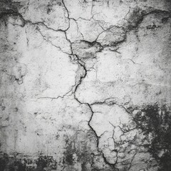 Obraz premium Weathered, cracked surface; monochrome texture