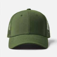 Olive green trucker hat (1)
