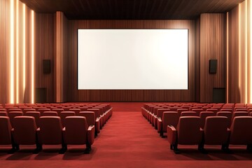 Fototapeta premium Modern Museum Interior with Illuminated Billboard Display for Contemporary Exhibitions