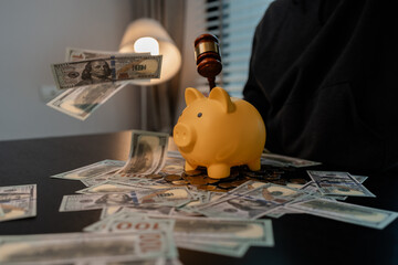a man uses his savings to buy his dream home, this man plans his finances to buy a home, he uses...