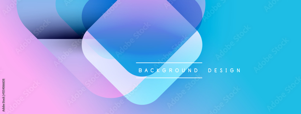 Poster abstract gradients blend, creating dynamic shapes. pink, purple, blue hues dominate composition. mod