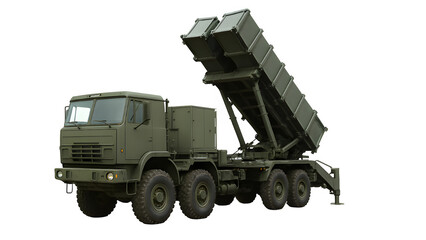 Patriot Missile Defense Battery in Firing Position PNG