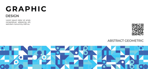 Abstract geometric shapes template. Design element for banner, cover, poster and pattern