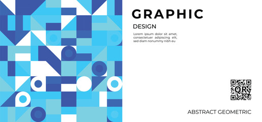 Abstract geometric shapes template. Design element for banner, cover, poster and pattern