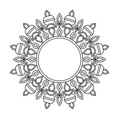 Twisting Petal Rings of Serenity coloring book page