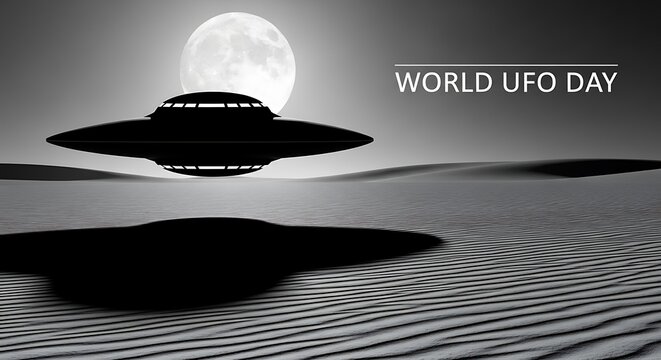 Discover the Mystery of Extraterrestrial Visitors This World UFO Day Celebrating Unidentified Flying Objects and Alien Encounters - Powered by Adobe