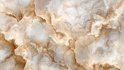 Swirling beige and white marble texture