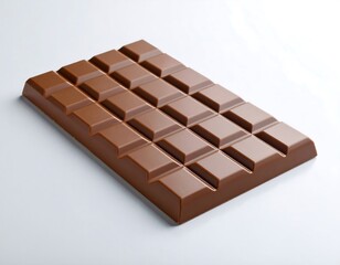 Chocolate bar on white background
