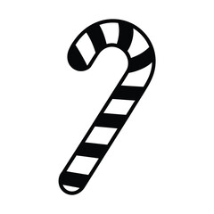 Simple Candy Cane Illustration