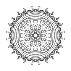 Graceful Floral Curve of Eternal Bloom coloring book page