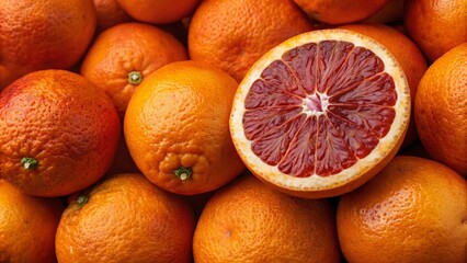 Fresh blood red orange background. Suitable for marketing or business purposes. Panoramic banner with place for text