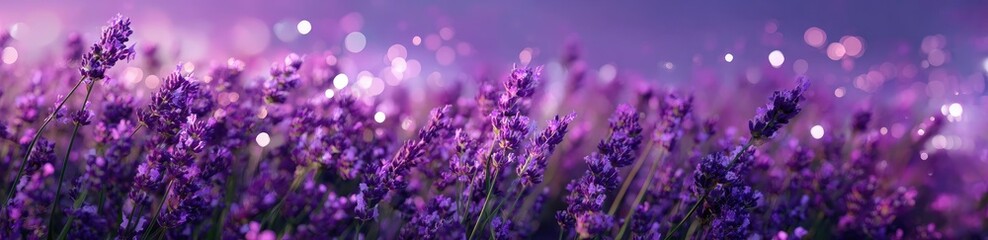 Lavender field, soft focus, bokeh