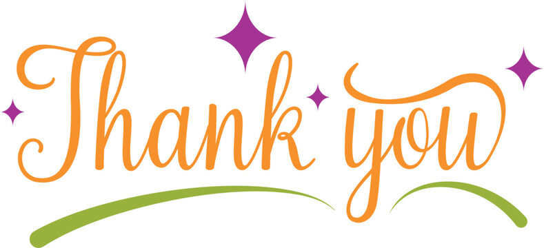 Thank You Hand Lettering – Elegant Script Typography for Cards and Invitations