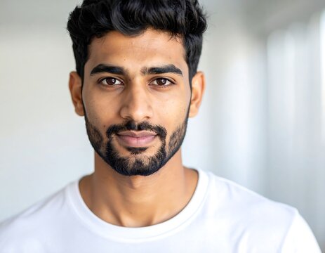 Close-up portrait of a man - Powered by Adobe