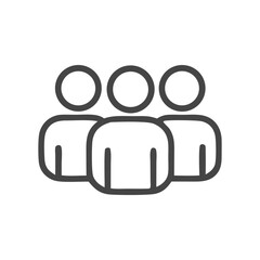 Team collaboration five simple linedrawn icons depict a group working together. Suitable for business presentations, teambuilding materials, and educational resources.