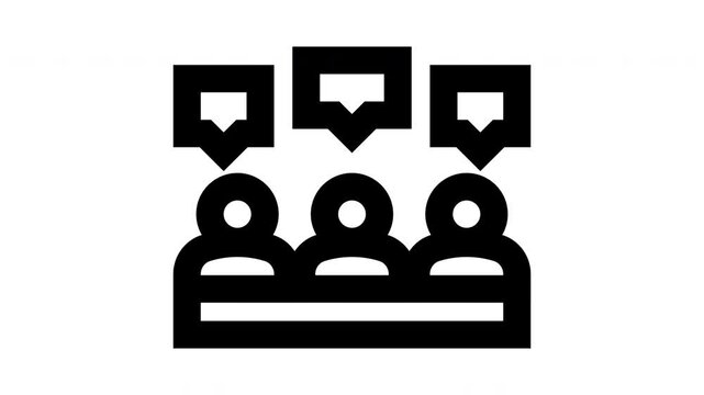 meeting minimalist line animation