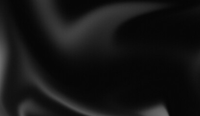 Black and White Abstract Fluid Background with Wavy Texture and Grainy Noise