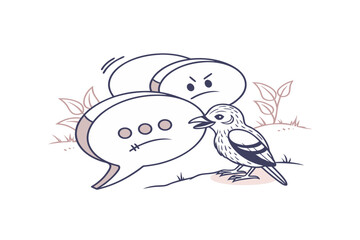 semi transparent chat bubble layered frozen style