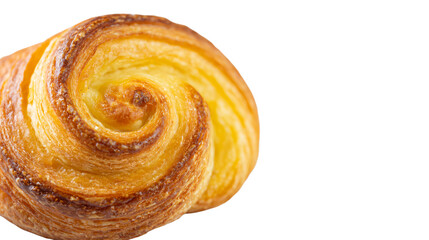 Fototapeta premium a close up of a pastry on a white surface