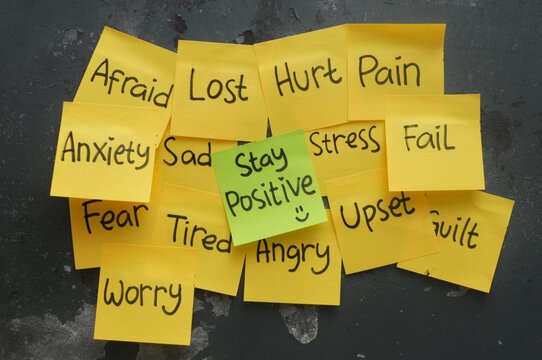 Amidst surrounding negative emotions creates a visually appealing and impactful design