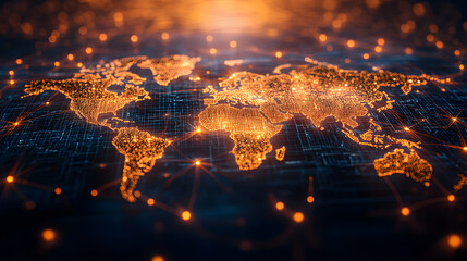 Global Business Expansion Concept Featuring International CRM Development with Interconnected World Markets, Diverse Multinational Teams, and Innovative Strategies Driving Growth and Enhance96440374 3