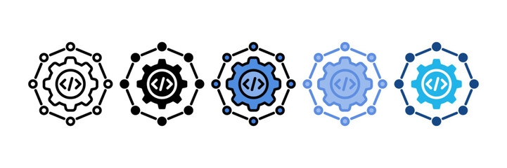 Api Integration Icon Element For Design