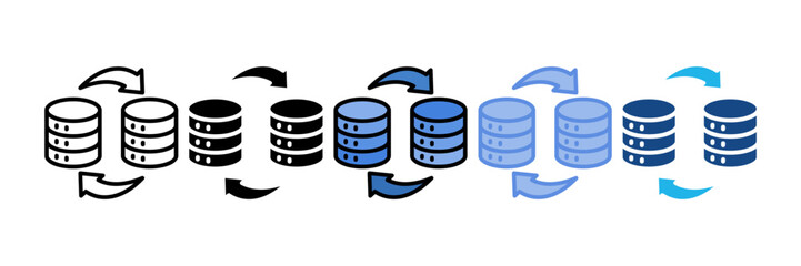 Database Migration Icon Element For Design