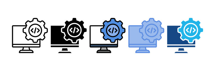 Dev Environment Icon Element For Design