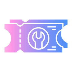 ticket Gradient icon