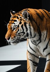 Majestic tiger portrait celebrating international tiger day