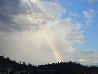 Rainbow Above the Mountain Tops
