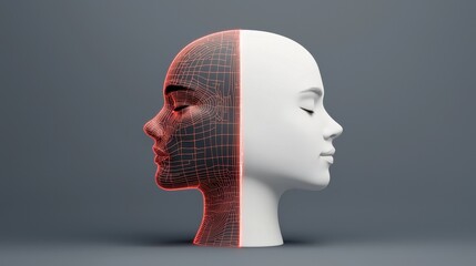 Duality of Human Expression and Technology in 3D Rendered Art
